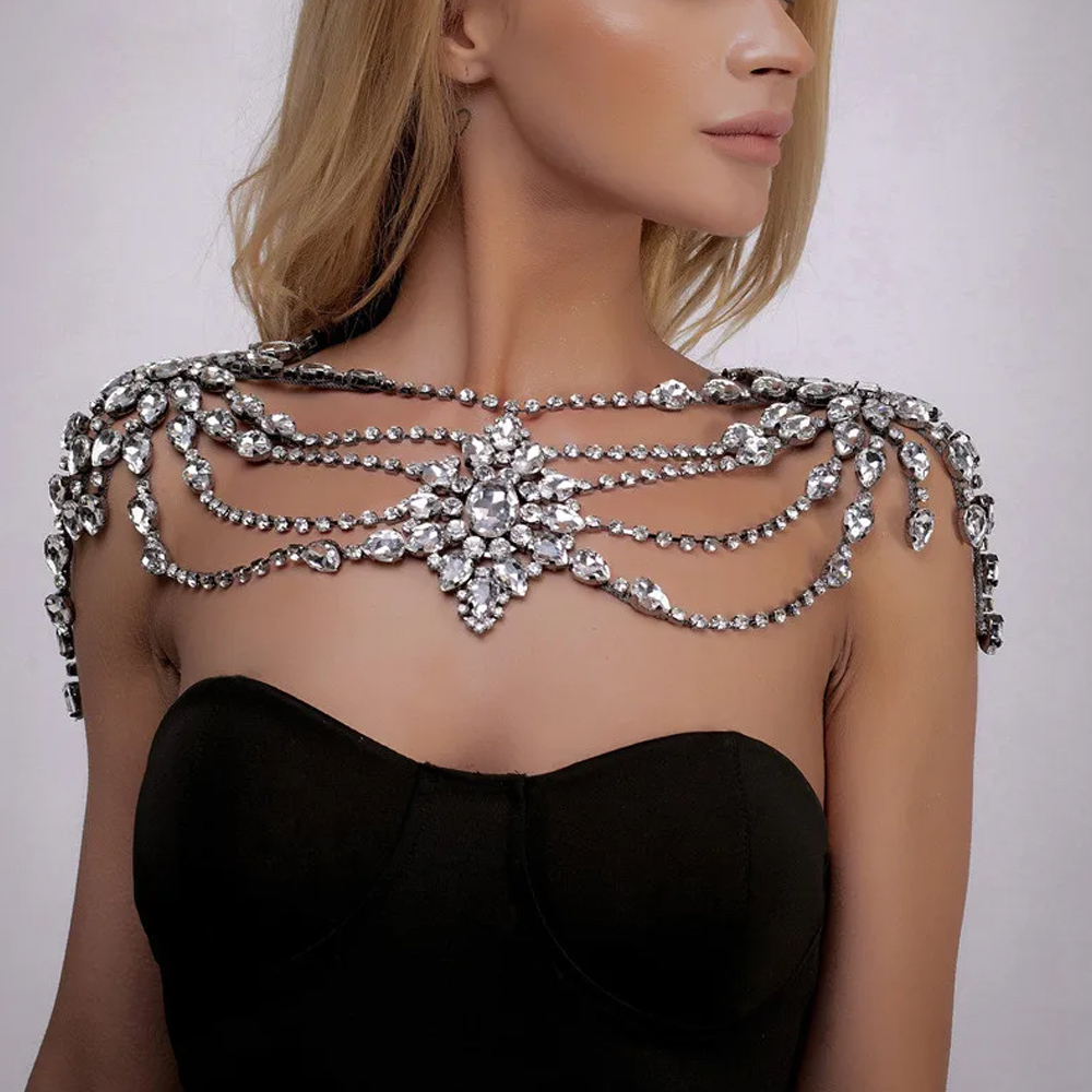 Boho Kristal Bruids Schouderke - Body Jewelry Necklace recensie en prijs