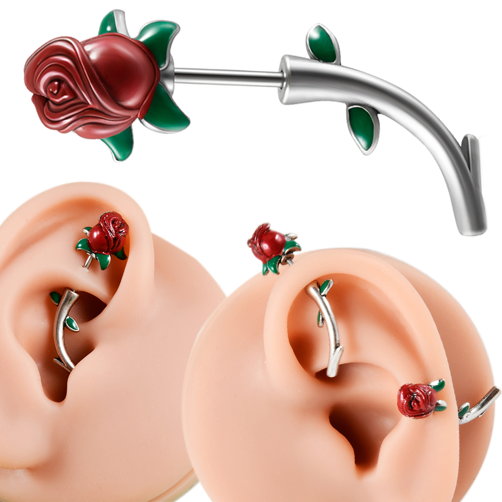 1 Stuk Chirurgisch Staal Rode  - Body Jewelry Surgical Steel recensie en prijs